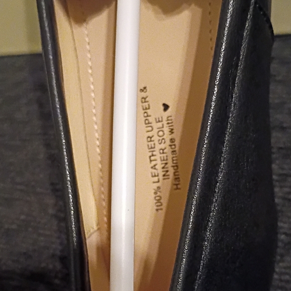 WoodChuckSato  Tabi Black Leather Ballet Flats - Picture 6 of 8